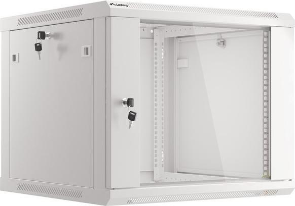 Produktbild Lanberg Wand- Rack 19 " 9U 600x600mm grau (9 HE, 19 Zoll Rack)