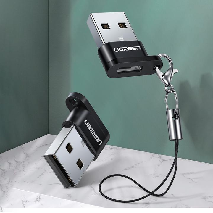 Productafbeelding Ugreen USB-C naar USB-A 2.0 bluetooth adapter (zwart) (USB 3.1, USB 2.0)