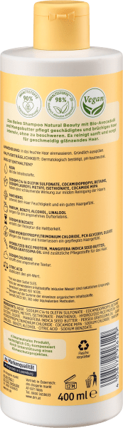 Actual product image dm Balea Natural Beauty (400 ml, Liquid shampoo)