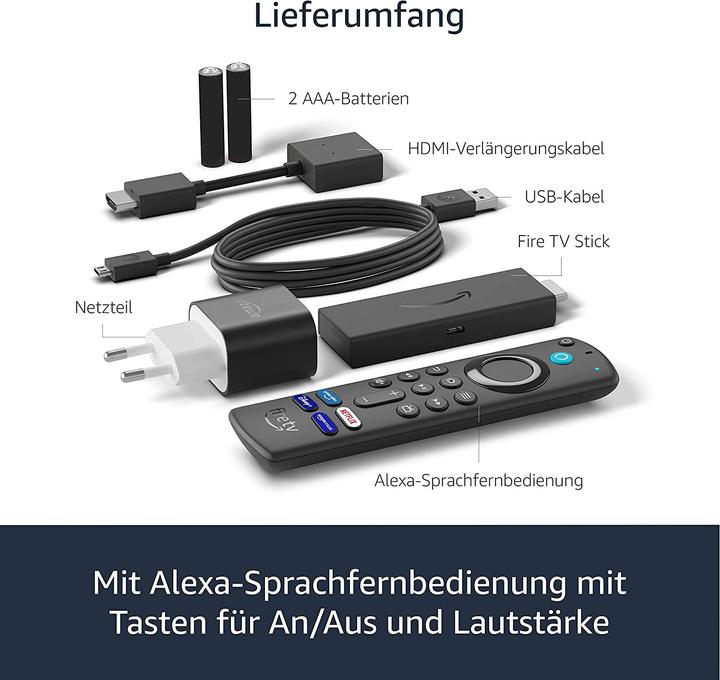 Produktbild Amazon Fire TV Stick (2021) inkl Alex Sprachfernbedienung (Amazon Alexa)