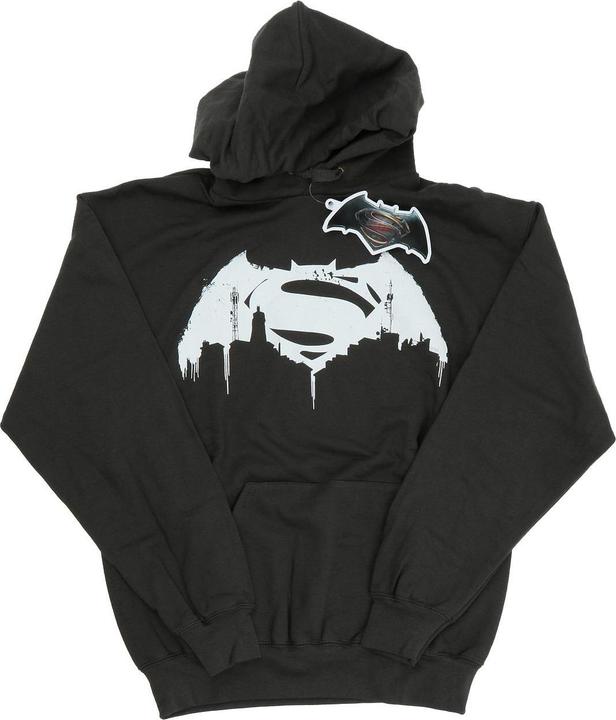 Actual product image Mens Batman v Superman Beaten Logo Hoodie (XL)