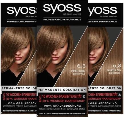 Produktbild Syoss Permanente Coloration (6-8 Dunkelblond Stufe 3)