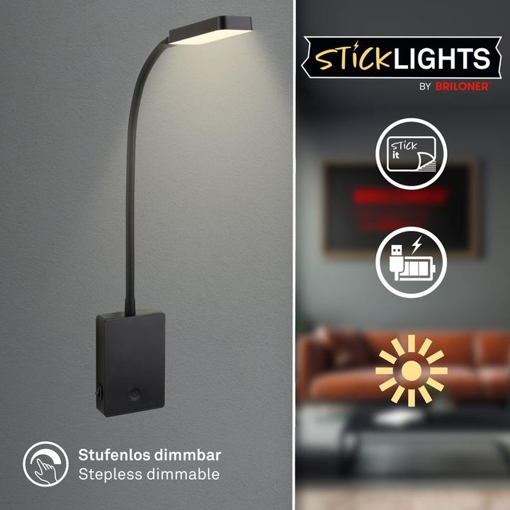Produktbild Briloner CIELO LED Leseleuchte - Schwarz (150 lm)