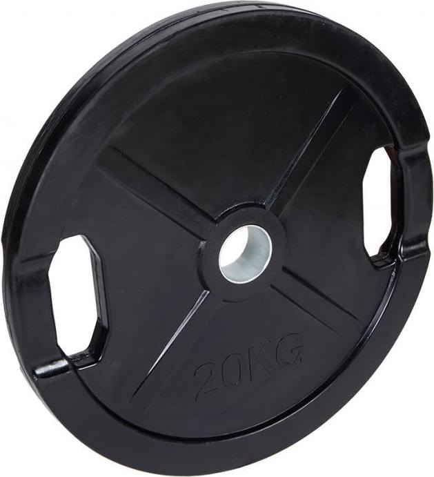 Actual product image Fitcom Rubberised Olympia weight plate (1 x 20 kg)