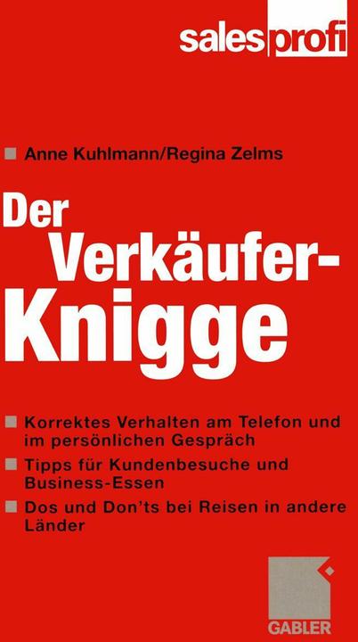 Immagine prodotto Il galateo del venditore (Tedesco, 2000)