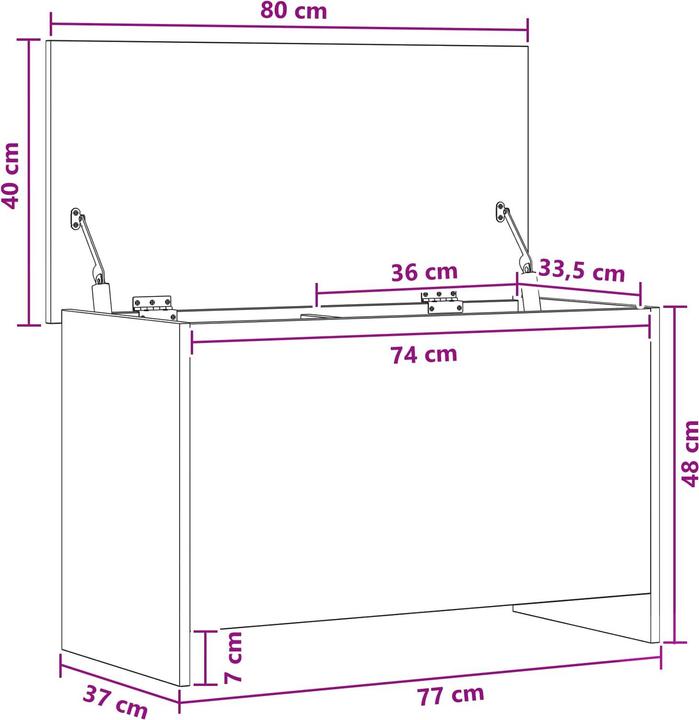 Produktbild vidaXL Aufbewahrungstruhe (1x)