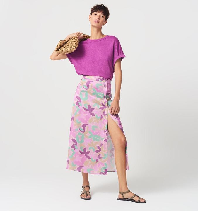 Immagine prodotto La Redoute Collections T-shirt in lino con scollo rotondo (S)