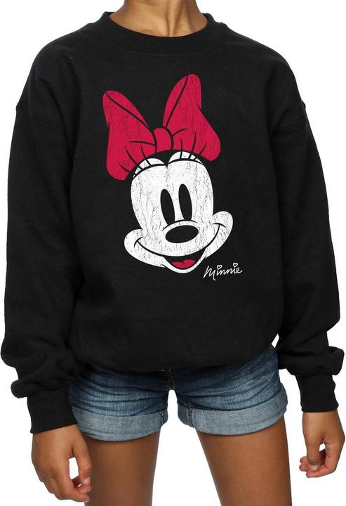 Immagine prodotto Disney Felpa da ragazza in cotone con volto di Minnie Mouse (128)