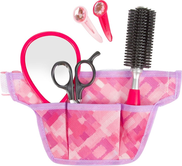 Actual product image Toi-Toys Glamour Shine hairdressing set in hip bag