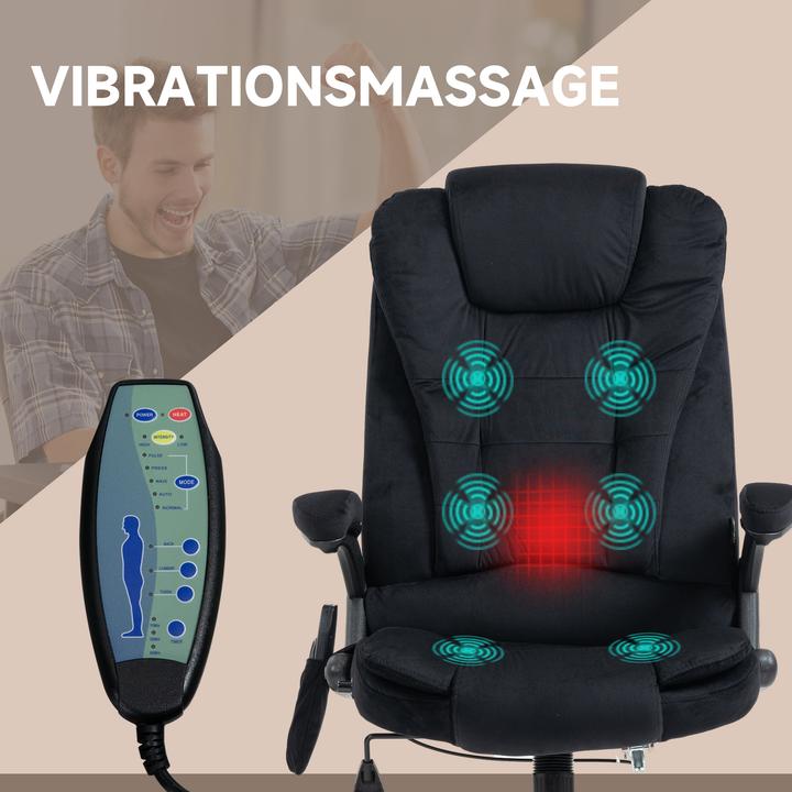 Produktbild Vinsetto Massage-Bürostuhl (46 - 56 cm)