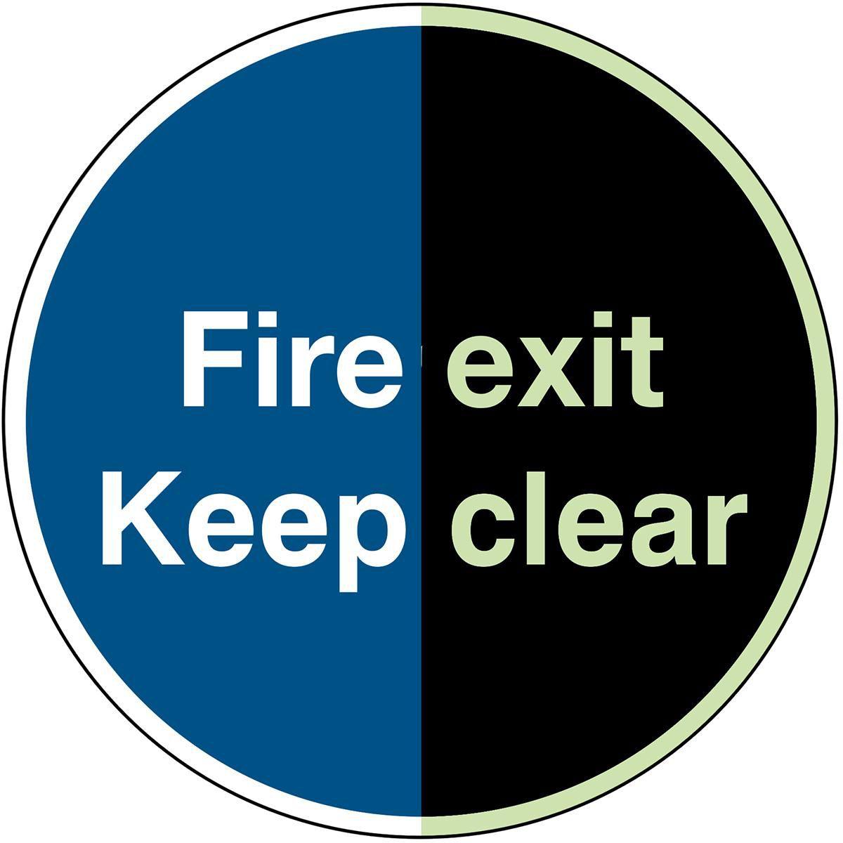 Brady, Sicherheitskennzeichnung, Glow-in-the-dark safety sign