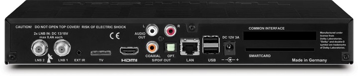 Produktbild TechniSat DIGIT ISIO S2, schwarz (0.00 GB, DVB-S2, CI+-Schacht)
