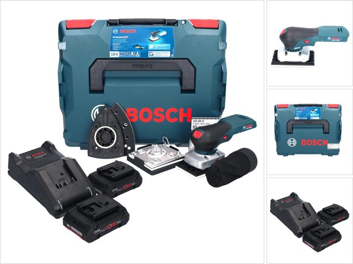 Actual product image Bosch Professional Bosch GSS 18V-13 Battery orbital sander 18 V + 2x ProCORE battery 4.0 Ah + charger + L-BOXX (Sander)