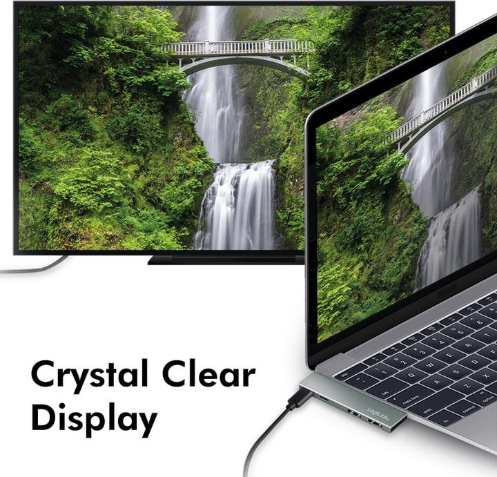 Immagine prodotto LogiLink Docking station USB 3.2 Gen2x2, 4 porte, PD, argento (USB-C, 4 porte)