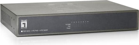 Produktbild LevelOne FEP-0812: 8Port Switch, PoE (8 Ports)