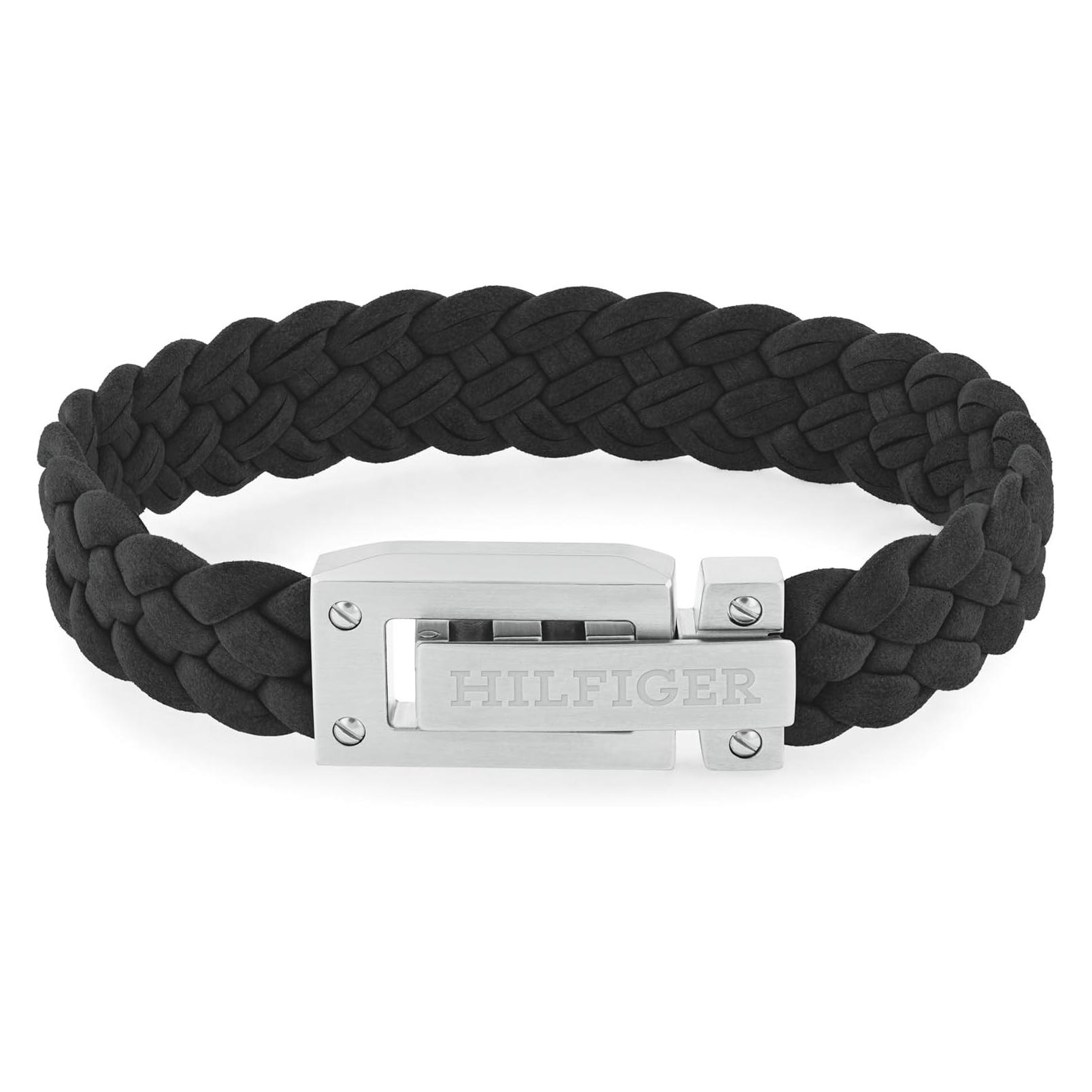Tommy Hilfiger, Armschmuck, Flat Braided Leather Armband, (19 cm, 100% Leder)