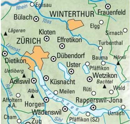 Actual product image Bicycle map Zurich