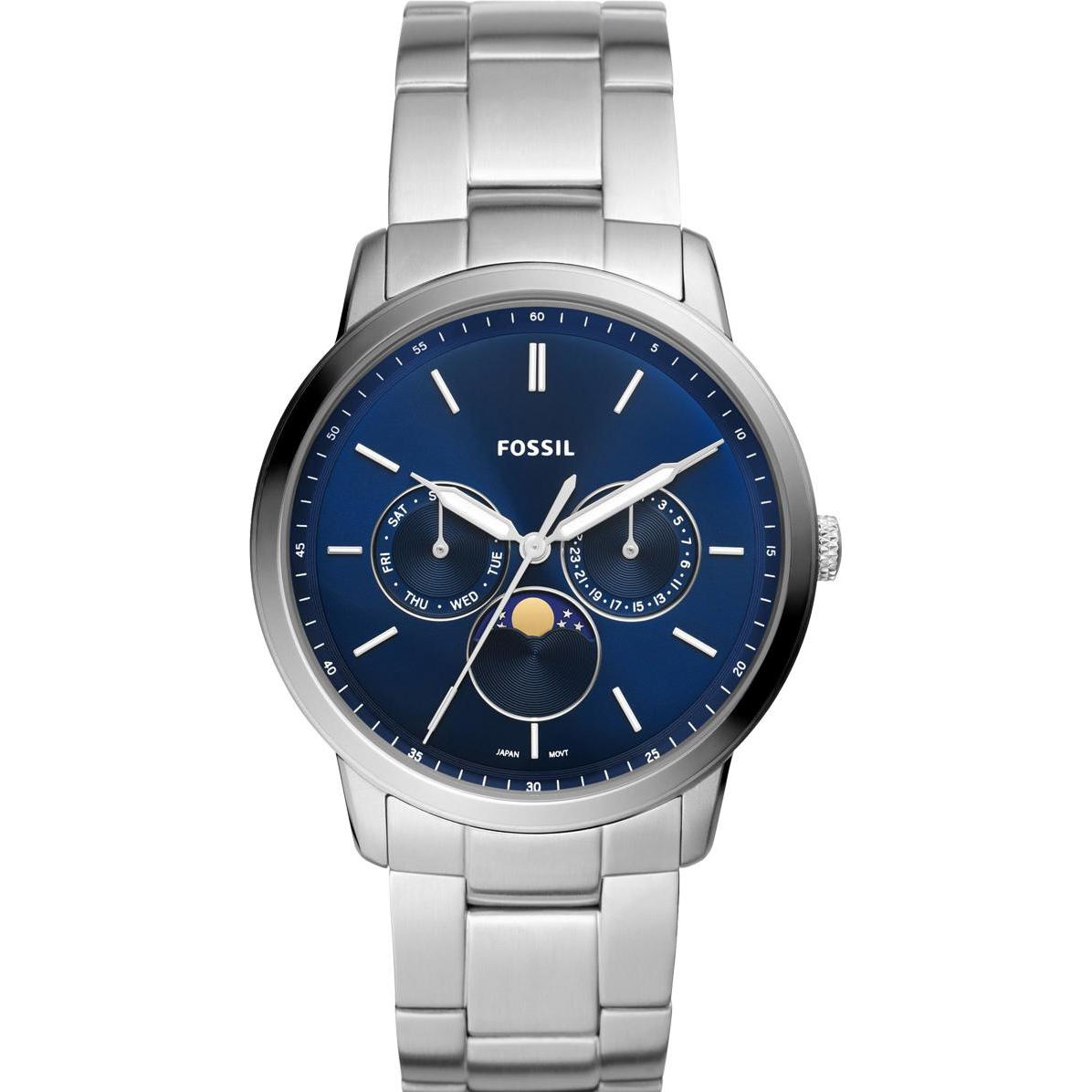 Fossil, Armbanduhr, Neutra, Silber, (Analoguhr, 42 mm)