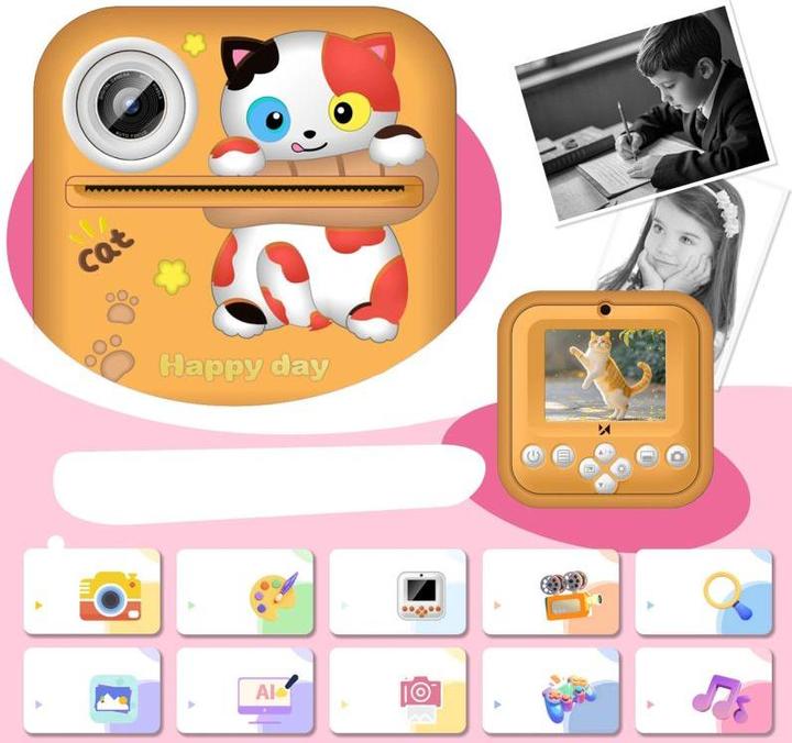 Produktbild Wozinsky WDT-05 Thermodrucker-Kamera für Kinder – Orange