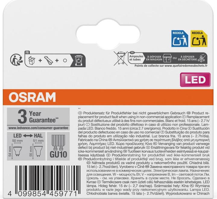 Image du produit Osram Sources lumineuses LED (GU10, 350 lm, 2x)