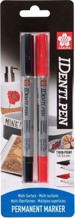 Sakura Identipen 2pcs (black red, 2 x)