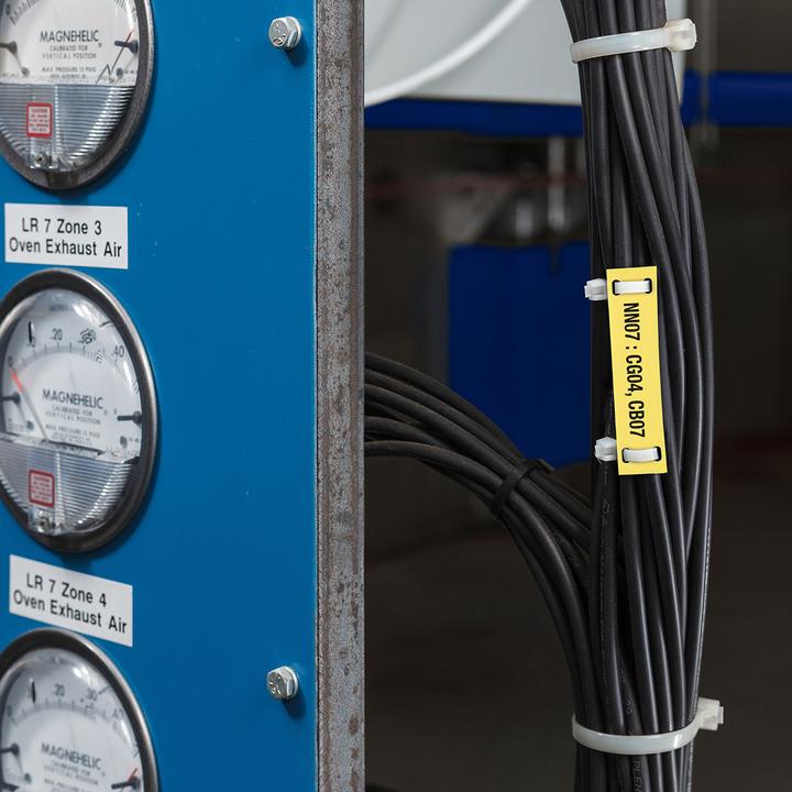 Actual product image Brady B33-75x25-7643-BL, Heatex labels, blue, matt, 75.00 x 25.00 mm, for BBP33, i3300, i5300 (2