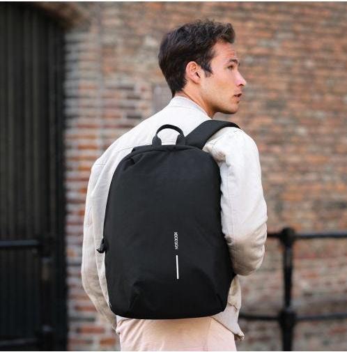 Actual product image XD Design Bobby Soft Backpack Casual Backpack Black Polyethylene Terephthalate (13 l)