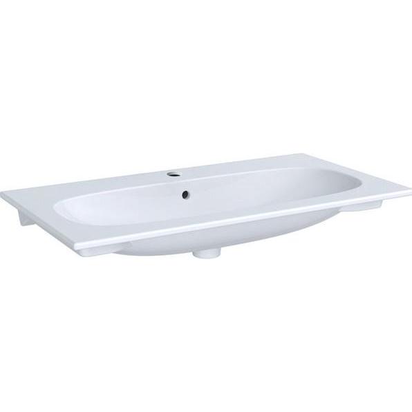 Geberit, Waschbecken, Keramag Acanto Möbel-Waschtisch Slim 500642, mit Hahnloch, mit Überlauf, 900x480mm (195 mm, 930 mm...