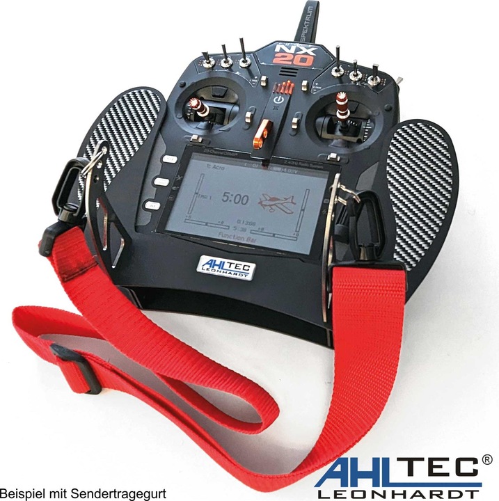 Produktbild AHLtec Senderpult Spektrum NX20 Black mit Standard Senderpultbügel, ohne Handauflagen