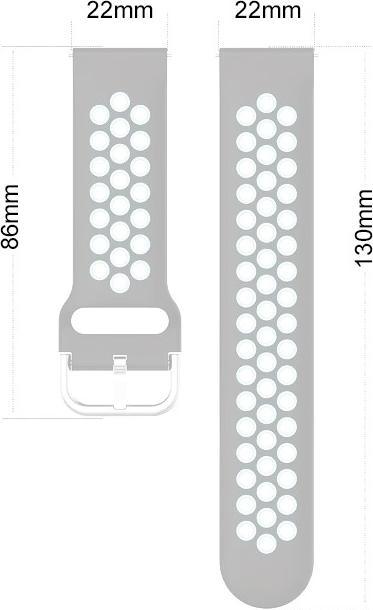 Actual product image Cbx Pro silicone watch strap 22mm (22 mm, Silicone)