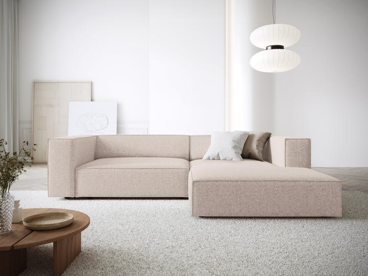Actual product image Cosmopolitan Design Right Corner Sofa, "Arendal", 3 Seats, Beige, 224x166x70 Made in Europe (3-seater, Corner sofa)