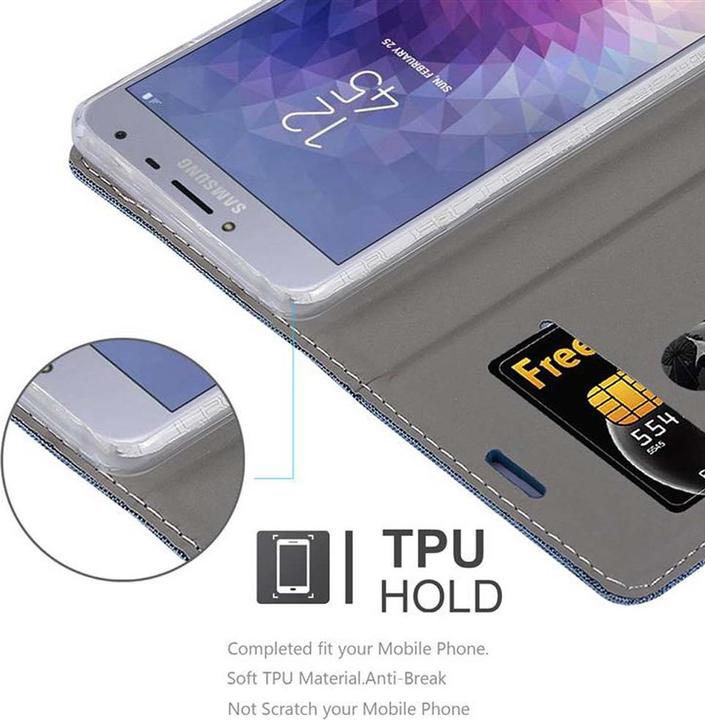 Actual product image Cadorabo Book Jeans Optics Cover (Samsung Galaxy J4 (2018))