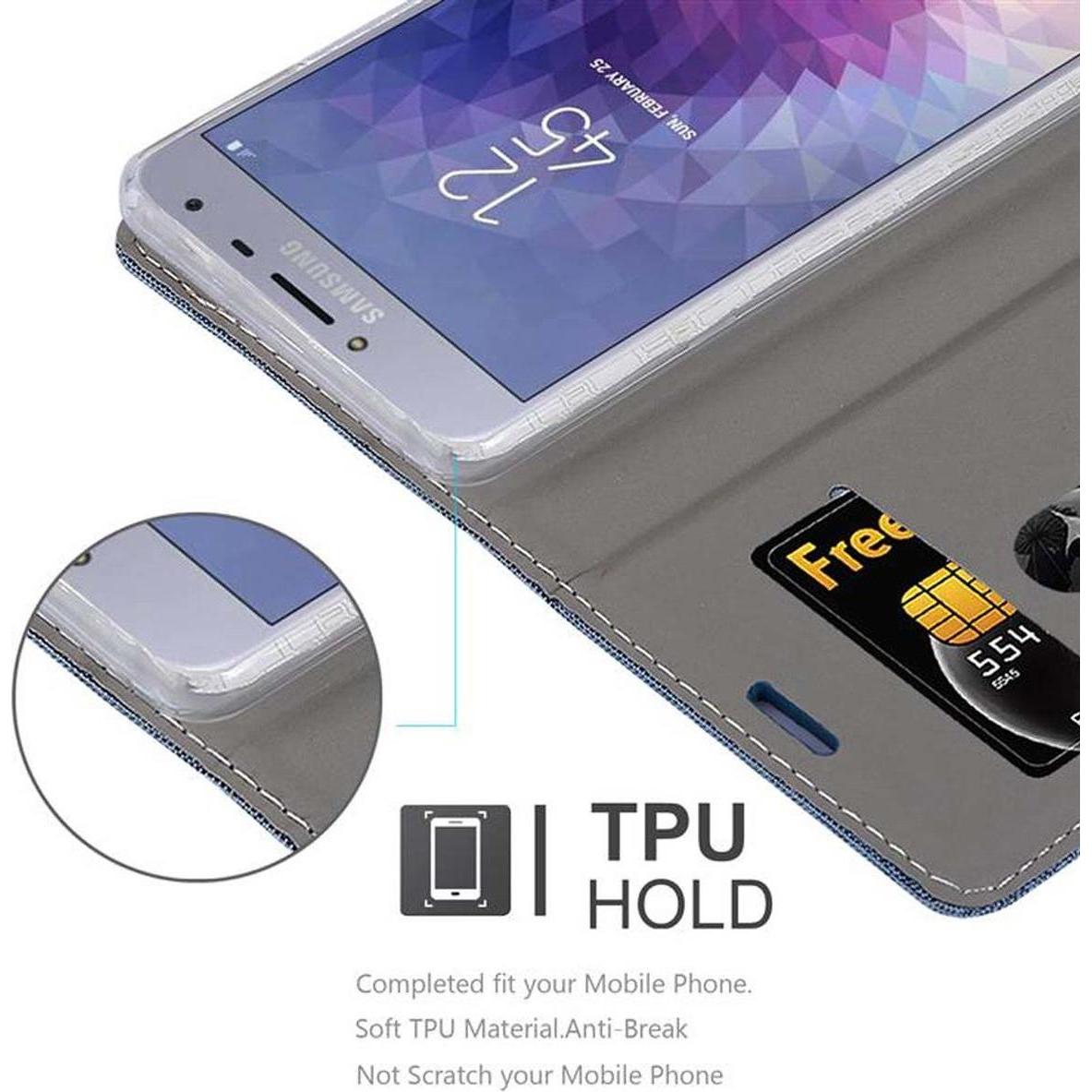 Thumbnail - Cadorabo Book Jeans Optik Cover (Samsung Galaxy J4 (2018)), Smartphone Hülle, Blau