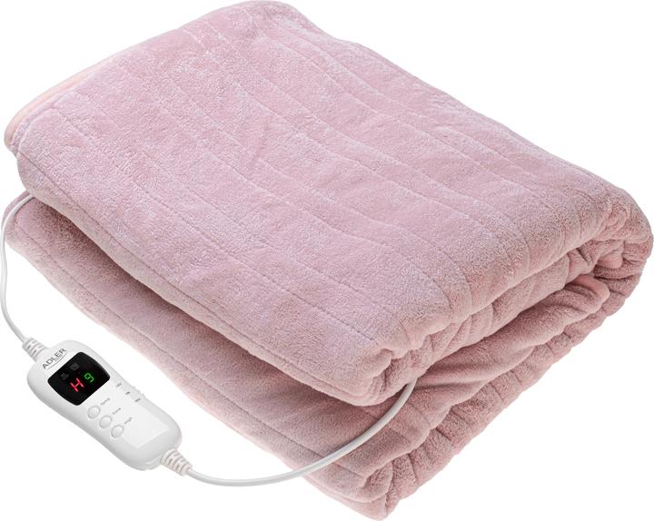 Adler AD 7443 Electric heating throw-blanket, Super soft, Pink