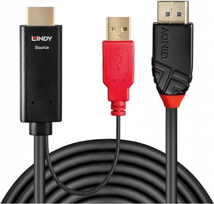Immagine prodotto Lindy DisplayPort — HDMI (Typ A)| USB A (0.50 m)