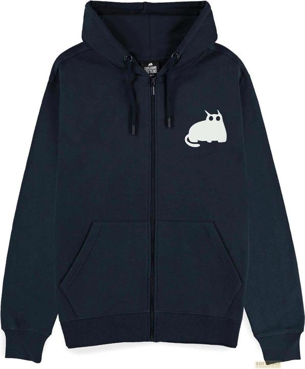 Produktbild Difuzed Exploding Kittens - Navy Men's Zipper Hoodie - M (M)