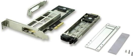 Actual product image Fantec NVMePCIe TR-1 slide-in frame