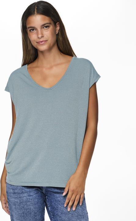 Actual product image Pieces Pcbillo Tee Lurex Stripes Noos Bc (XXL)