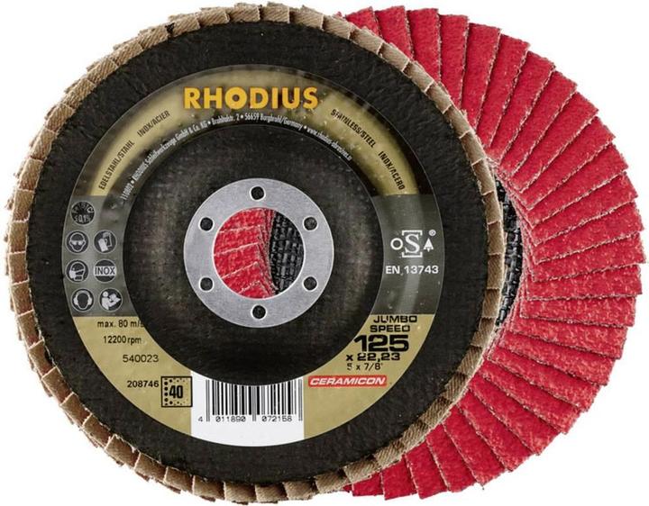 Produktbild Rhodius JUMBO SPEED Fächerscheibe 115 x 22.23 - P80 (80)