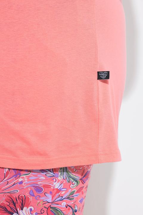 Produktbild Ulla Popken Pyjama, Blüten, Rundhals, Halbarm (42, 44)