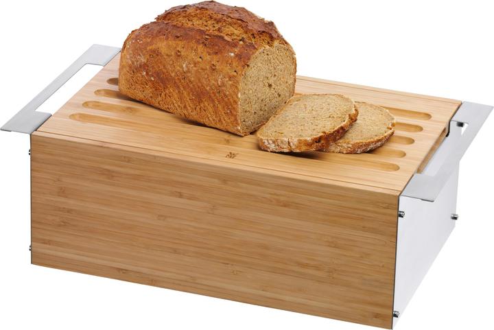 Produktbild WMF Brotkasten Brotbox mit abnehmbarem Schneidbrett 43x25x15cm Bambus Gourmet