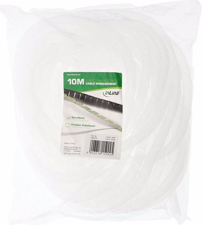Actual product image InLine Spiral belt (Cable spiral hose, 1000 cm)
