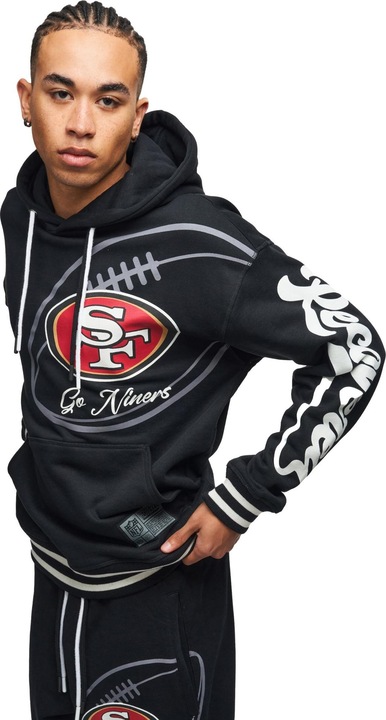 Immagine prodotto Recovered Re:covered Felpa con cappuccio in pile - PATCHES San Francisco 49ers (XXL)