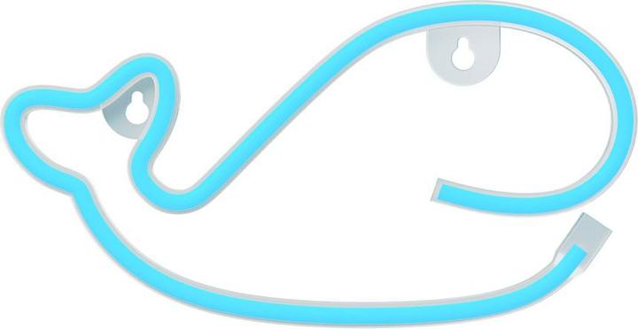 Actual product image Forever Light Neon LED Light WHALE blue Bat + USB FLNE19 (29 cm, 6 lm)