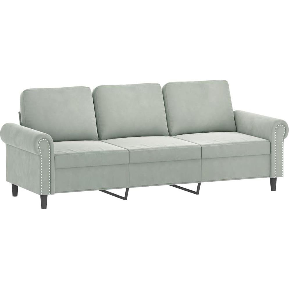 VidaXL, Sofa, 10-tlg. Garten-Lounge-Set mit Kissen (3-Sitzer)