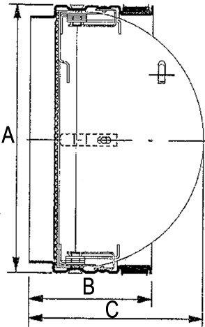 Actual product image Hastrag Butterfly valve for fire protection