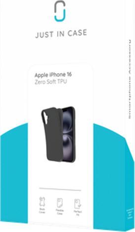 Actual product image Just in Case TPU Back Cover Black Apple iPhone 16 (Apple iPhone 16)