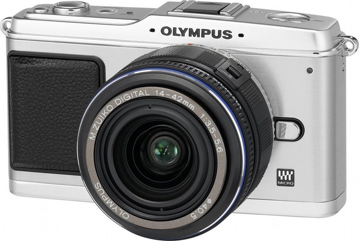 Olympus E-P1, 12MPixel, 14-42mm Kit, Silber/Schwarz