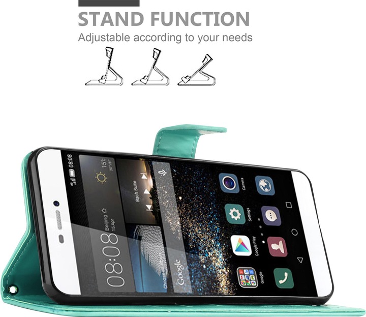Produktbild Cadorabo Flower Book Cover (Huawei P8)