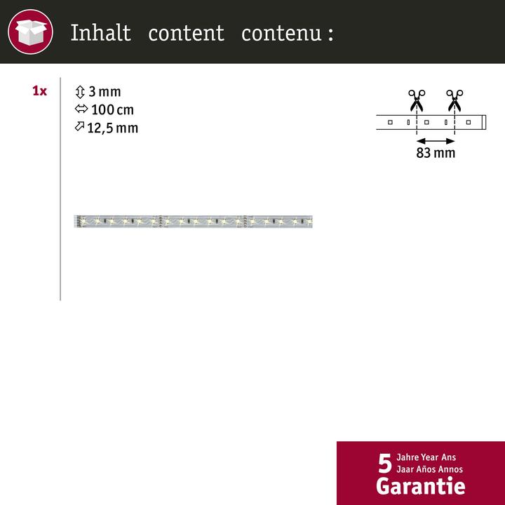 Image du produit Paulmann MaxLED 500 Stripe (Blanc chaud, 100 cm, Intérieur)